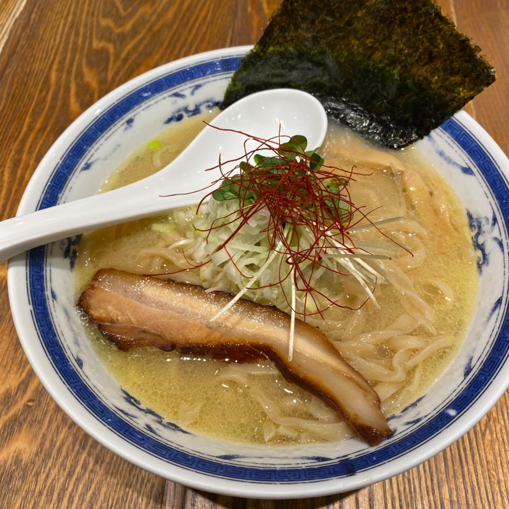 ユーザーが投稿した鶏白湯ラーメンの写真 - 実際訪問したユーザーが直接撮影して投稿した新丸子東つけ麺専門店つけ麺や 武双 グランツリー武蔵小杉の写真