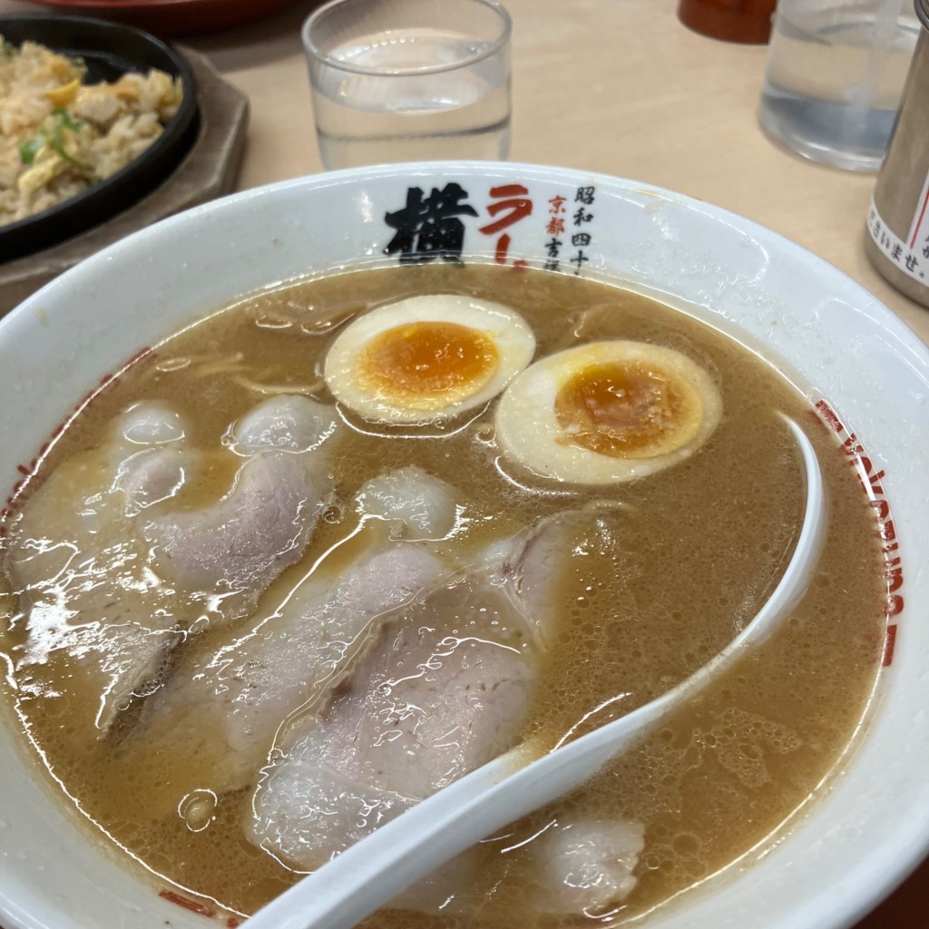 ユーザーが投稿した味玉ラーメンの写真 - 実際訪問したユーザーが直接撮影して投稿した長吉出戸ラーメン専門店ラーメン横綱 平野店の写真