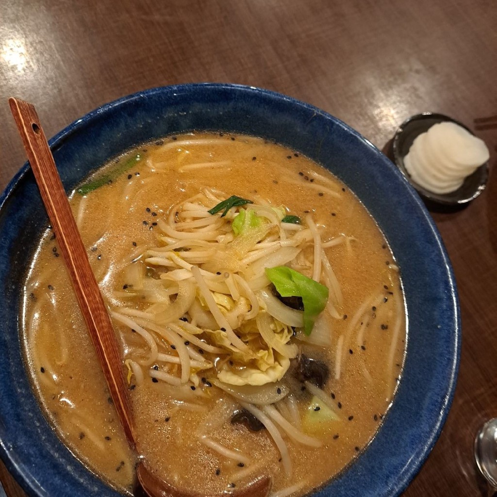 ユーザーが投稿した味噌ラーメンの写真 - 実際訪問したユーザーが直接撮影して投稿した梅田町ラーメン専門店梅田飯店の写真