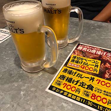 実際訪問したユーザーが直接撮影して投稿した西新宿居酒屋大分からあげと鉄板焼 勝男 西新宿応援団の写真