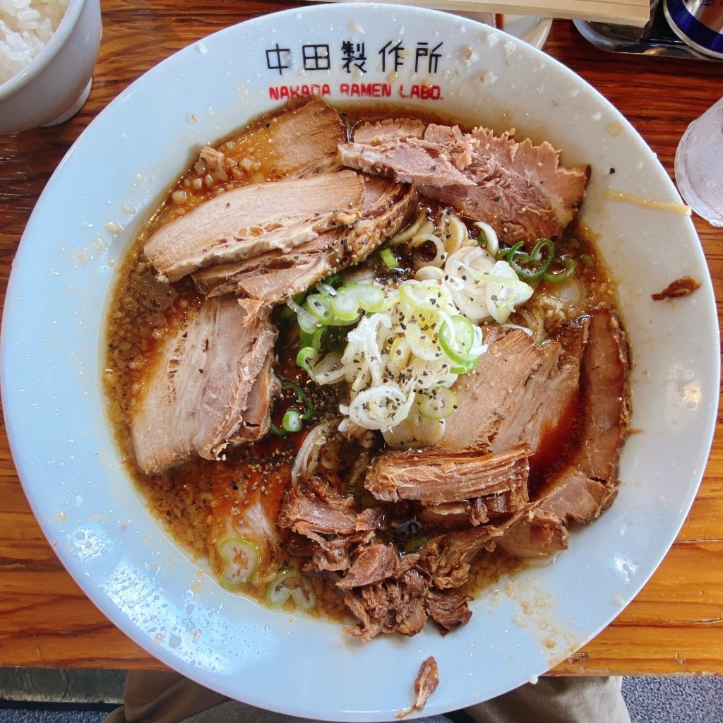 美味しいオムライスに出会いたいさんが投稿した三本木ラーメン / つけ麺のお店中田製作所/ナカダセイサクジョの写真