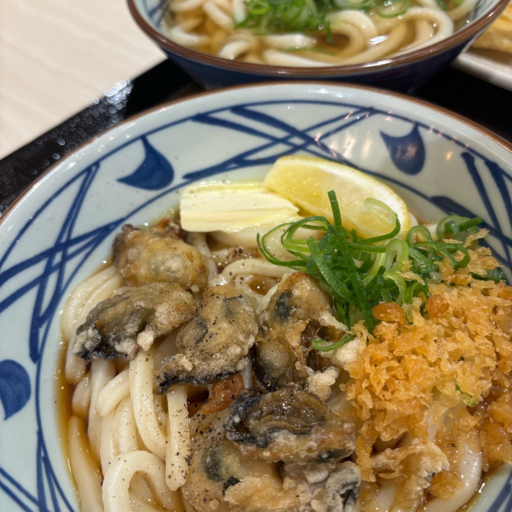 ユーザーが投稿した牡蠣ぶっかけの写真 - 実際訪問したユーザーが直接撮影して投稿した東浅香山町うどん丸亀製麺 イオンモール堺北花田店の写真