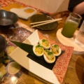 ウニに卵 - 実際訪問したユーザーが直接撮影して投稿した南四条西居酒屋抹茶×日本酒 茶酒屋つみ木の写真のメニュー情報