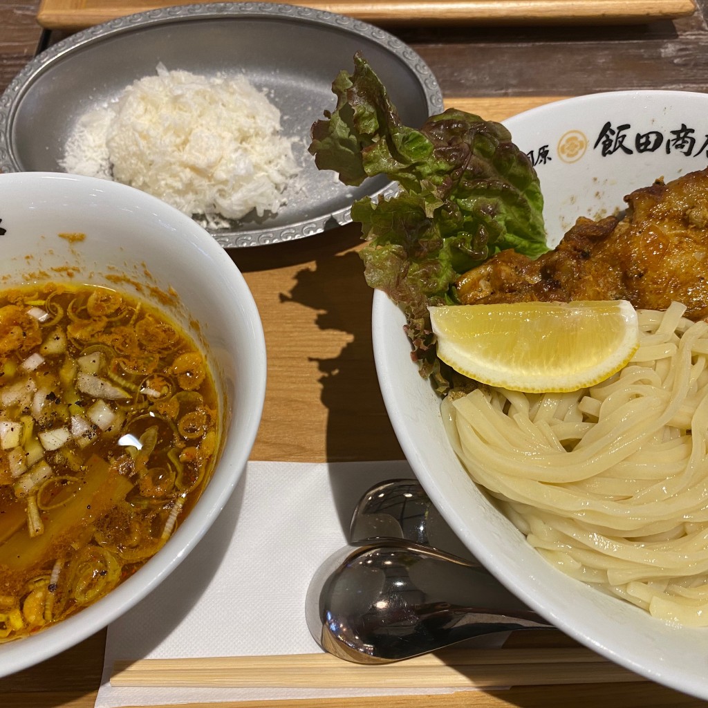 ユーザーが投稿したカレーつけ麺の写真 - 実際訪問したユーザーが直接撮影して投稿した東椎路ラーメン専門店湯河原 飯田商店の写真