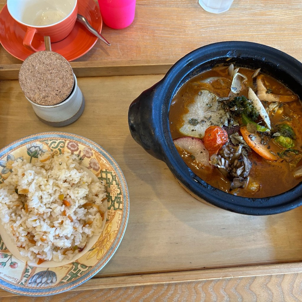 ユーザーが投稿したベジカレーの写真 - 実際訪問したユーザーが直接撮影して投稿した冨波甲紅茶専門店スプーンガーデンレストランの写真