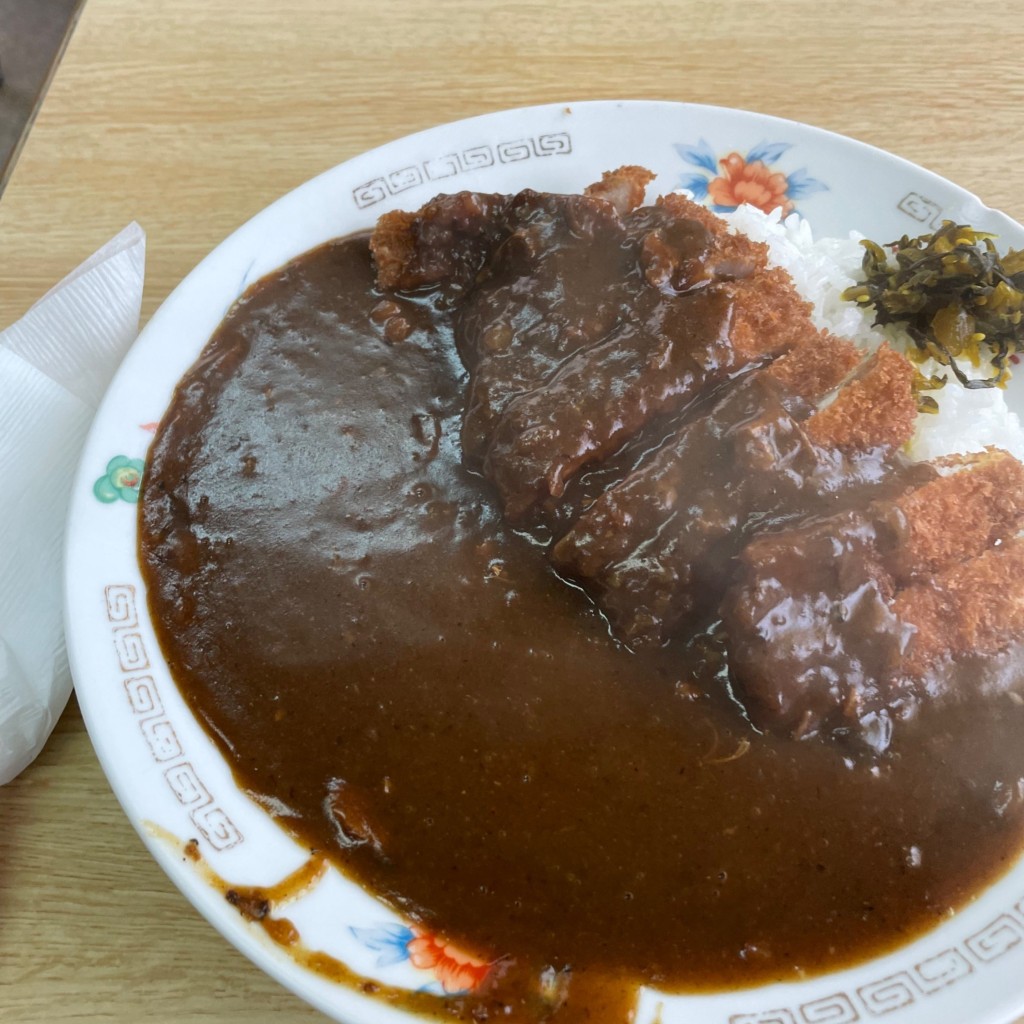 ユーザーが投稿したカツカレーの写真 - 実際訪問したユーザーが直接撮影して投稿した本庄町定食屋味角屋の写真