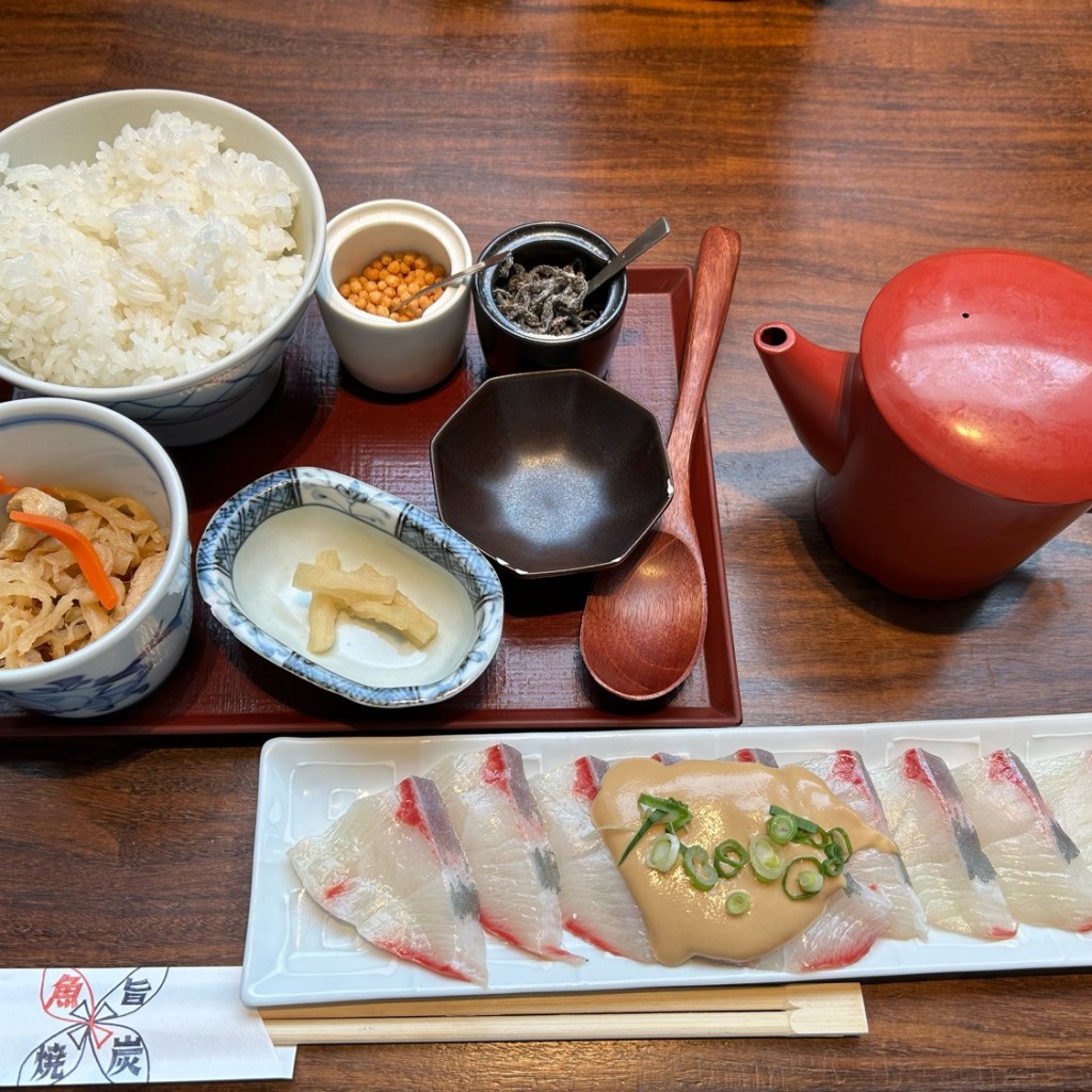 ユーザーが投稿した鰤の茶漬けセットの写真 - 実際訪問したユーザーが直接撮影して投稿した渋谷和食 / 日本料理圓 弁柄の写真