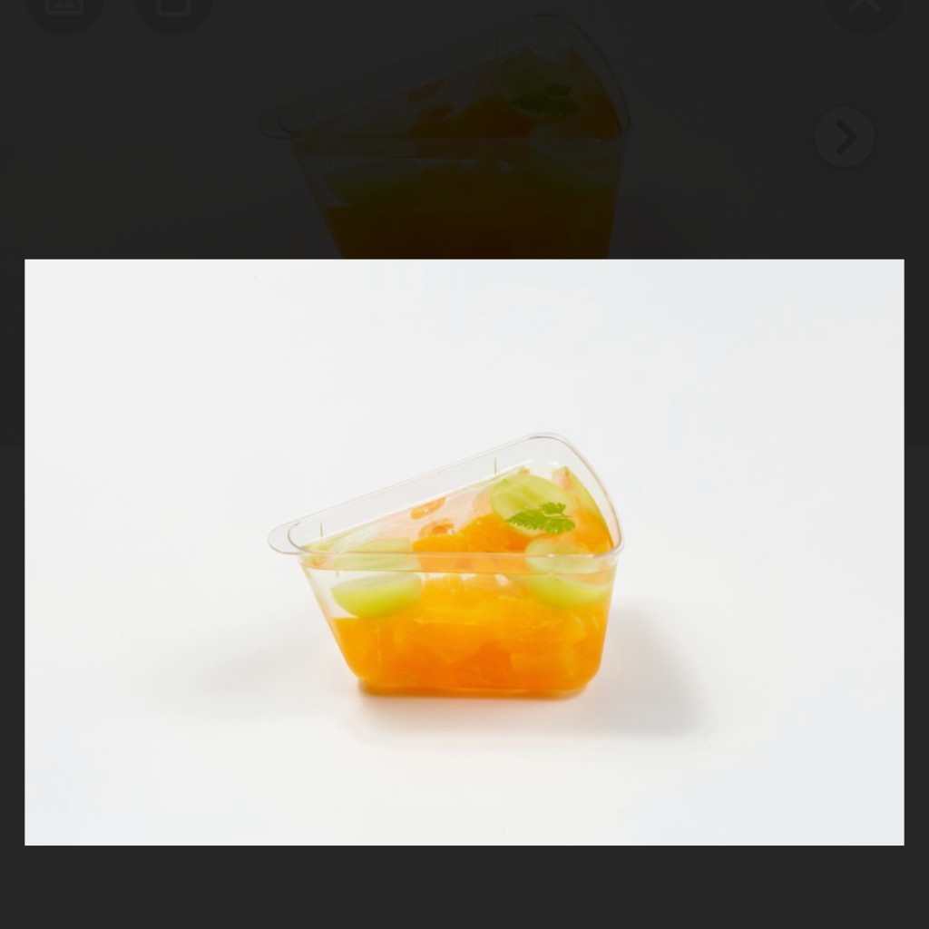ユーザーが投稿したシャインマスカットとオレンジのパニエの写真 - 実際訪問したユーザーが直接撮影して投稿した燧田カフェフルーツピークス エスパル郡山店の写真