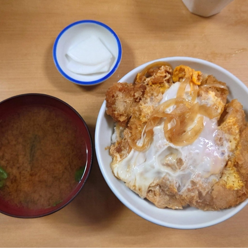 ユーザーが投稿したカツ丼の写真 - 実際訪問したユーザーが直接撮影して投稿した中央洋食三好弥の写真