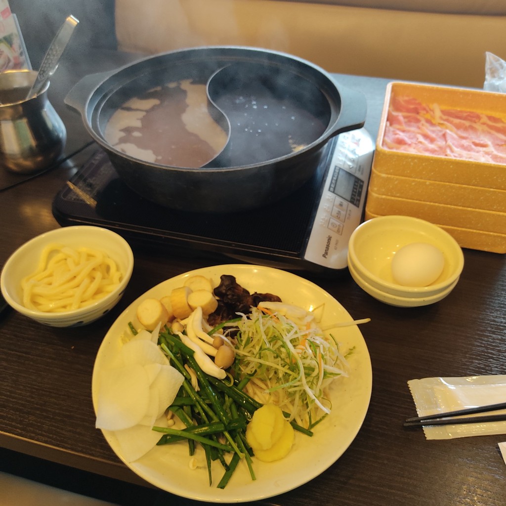 ユーザーが投稿したLunch豚ロースの写真 - 実際訪問したユーザーが直接撮影して投稿した上野町しゃぶしゃぶしゃぶ葉 八王子上野町店の写真