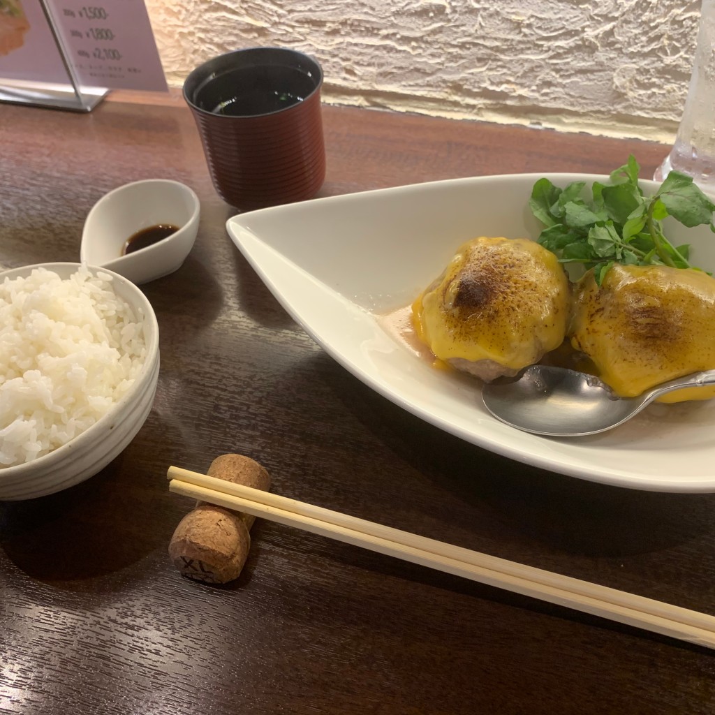 ユーザーが投稿したハンバーグチーズの写真 - 実際訪問したユーザーが直接撮影して投稿した桜丘町ハンバーグ肉バル SHOUTAIAN 渋谷店の写真