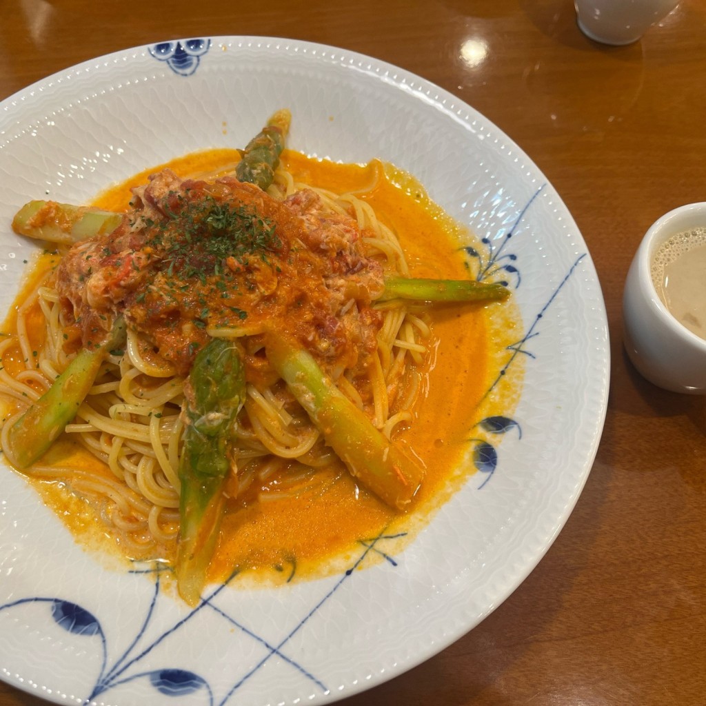 ユーザーが投稿したLC) 紅ズワイ蟹クリーム スープの写真 - 実際訪問したユーザーが直接撮影して投稿した高島カフェ椿屋カフェ 横浜店の写真