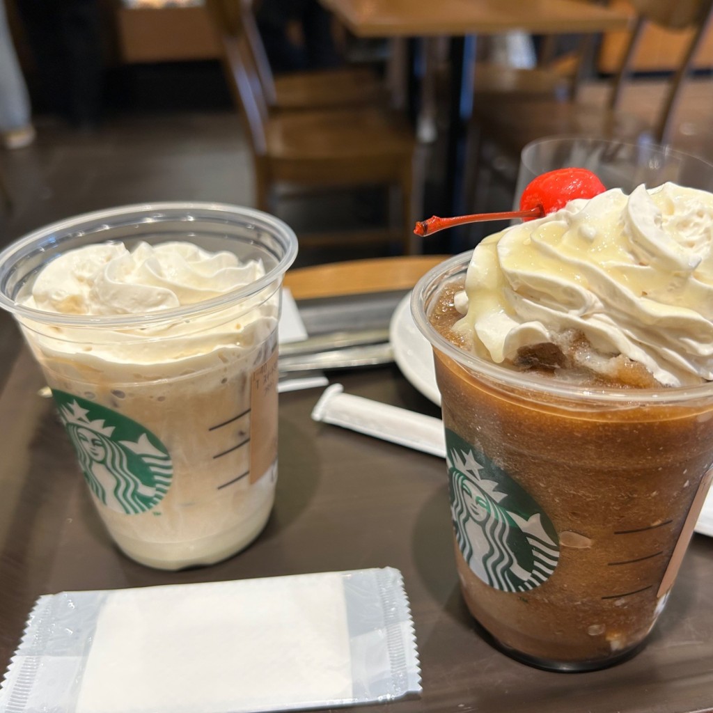 ユーザーが投稿したT スターバックス コーラ フラベチーノの写真 - 実際訪問したユーザーが直接撮影して投稿した薬師カフェスターバックスコーヒー 三井アウトレットパーク滋賀竜王店の写真