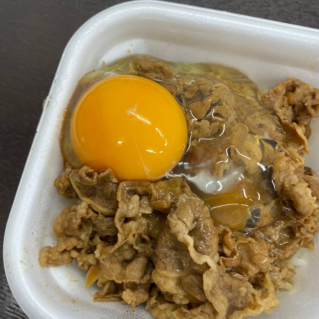 ユーザーが投稿した牛丼ミニ弁当の写真 - 実際訪問したユーザーが直接撮影して投稿した大藪町牛丼すき家 彦根店の写真