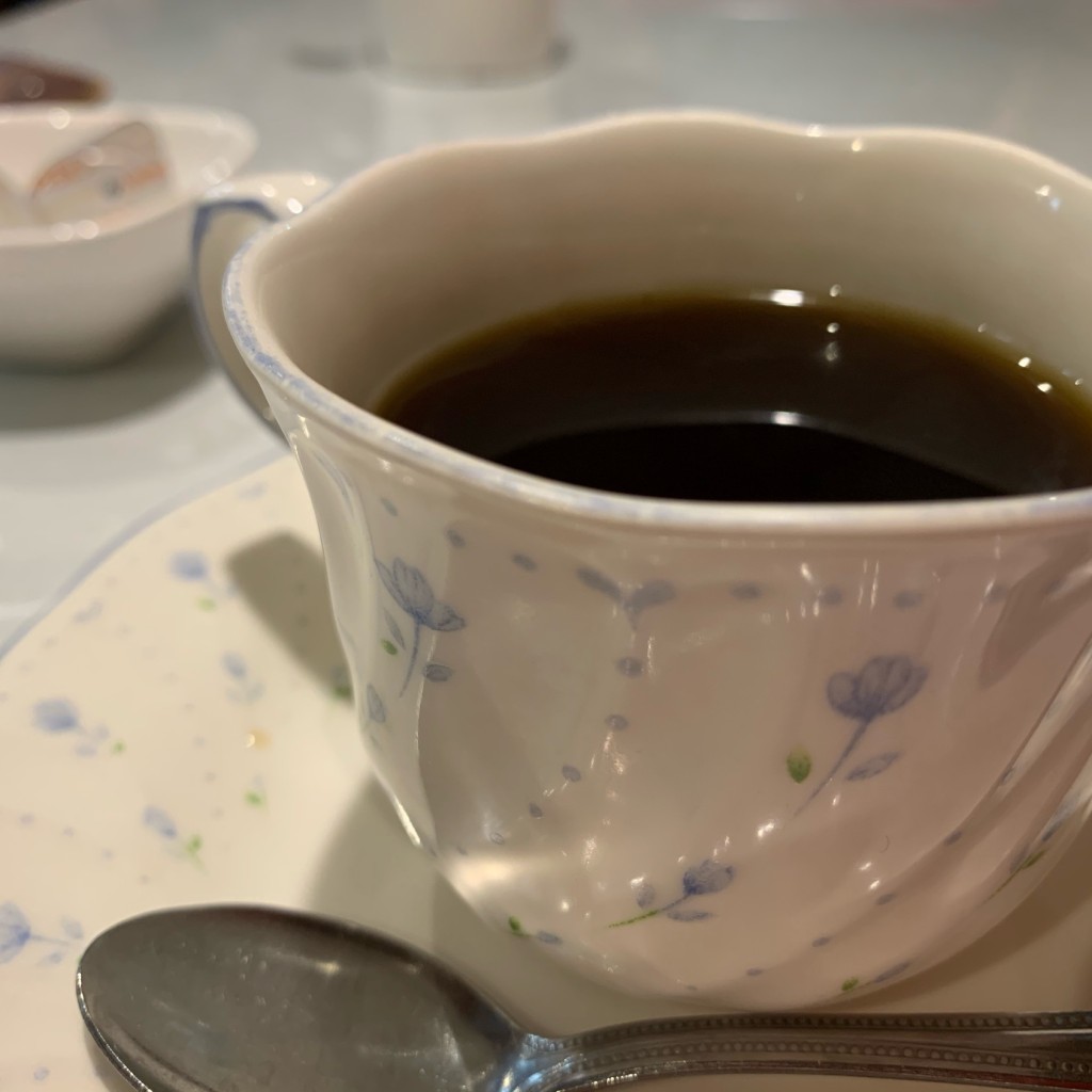 ユーザーが投稿した食後のコーヒーの写真 - 実際訪問したユーザーが直接撮影して投稿した嬉野町大字下宿ハンバーグ手作りハンバーグの店 くれよんの写真