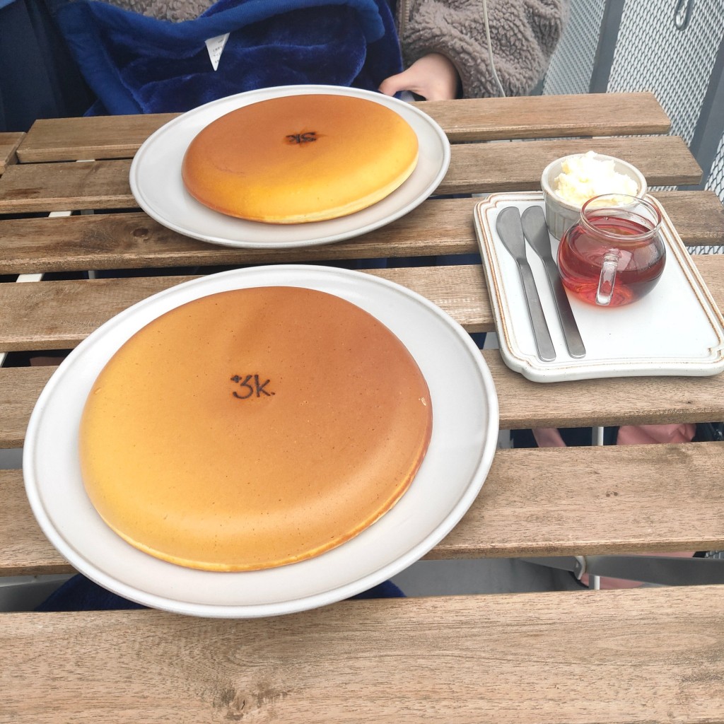 ユーザーが投稿したパンケーキの写真 - 実際訪問したユーザーが直接撮影して投稿した大須カフェ+3k.CAFEの写真