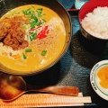 牛肉カレーうどん - 実際訪問したユーザーが直接撮影して投稿した一ツ橋パブパブサントリアンの写真のメニュー情報