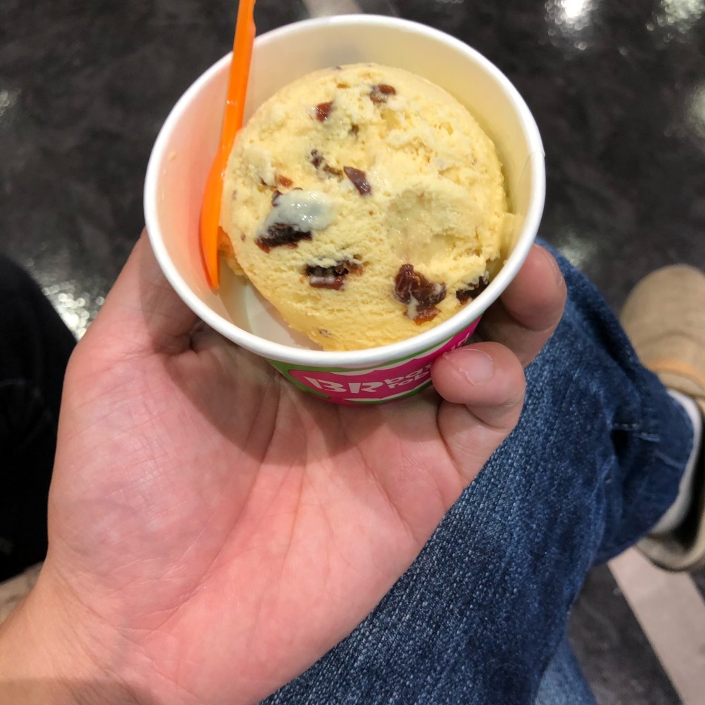 ユーザーが投稿したラムレーズンの写真 - 実際訪問したユーザーが直接撮影して投稿した清六町アイスクリームサーティワンアイスクリーム イオンモール新小松店の写真