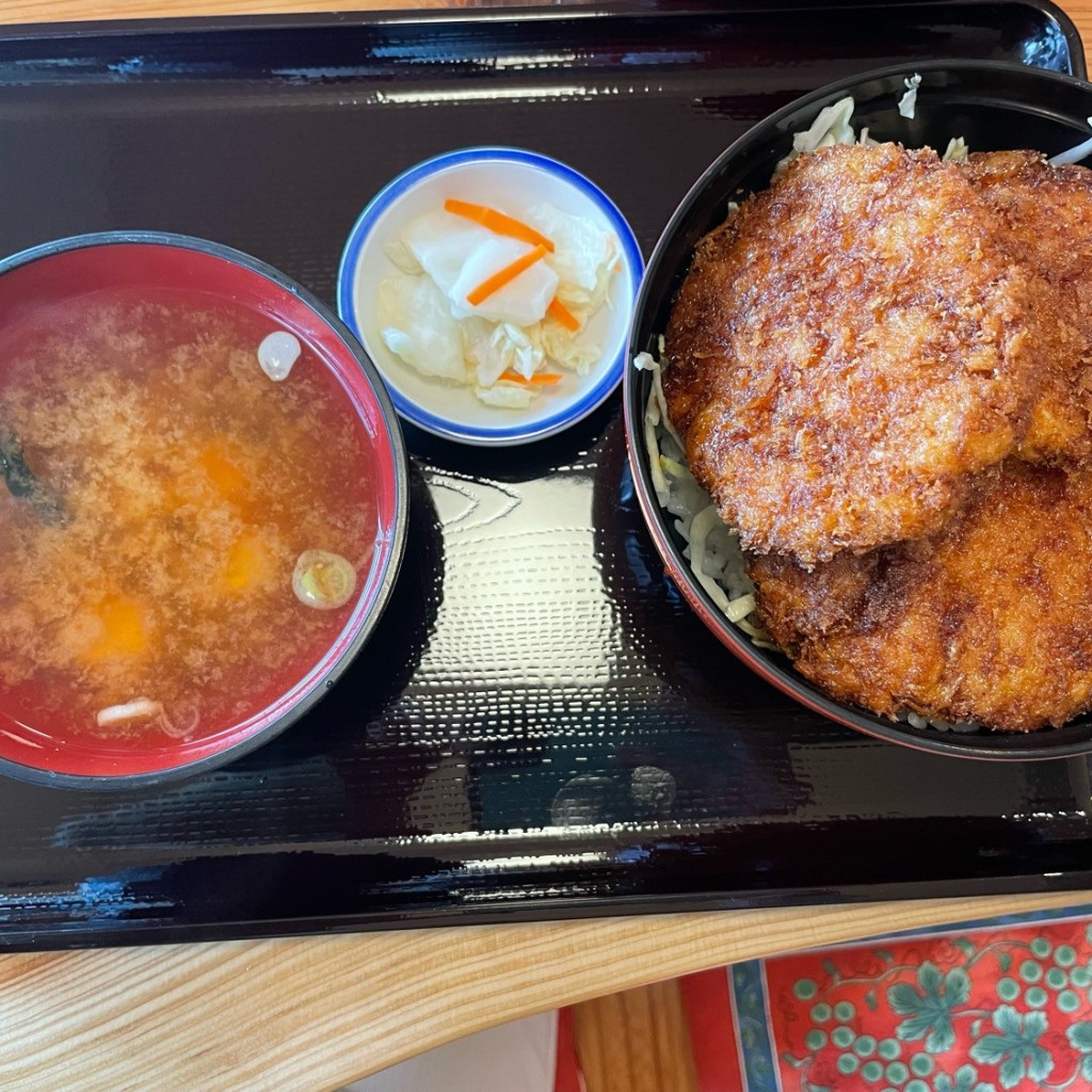 ユーザーが投稿したヒレソースカツ丼の写真 - 実際訪問したユーザーが直接撮影して投稿した本宮丼もの柏屋食堂の写真