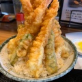 海老天丼 - 実際訪問したユーザーが直接撮影して投稿した名和町定食屋志げ家の写真のメニュー情報