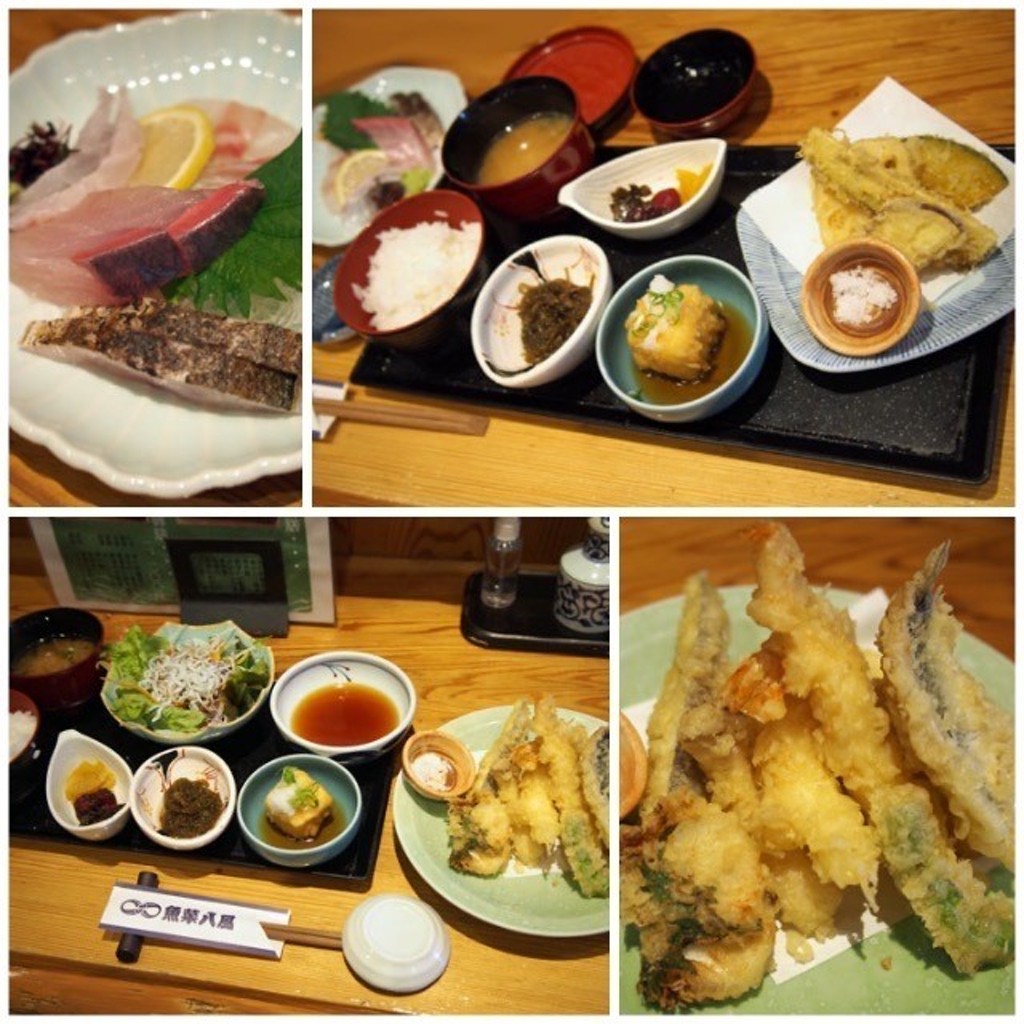 ユーザーが投稿した天ぷら定食、お造里定食の写真 - 実際訪問したユーザーが直接撮影して投稿した岡山丁魚介 / 海鮮料理魚菜八風の写真