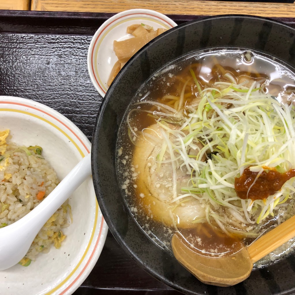 ユーザーが投稿した醤油ネギラーメンの写真 - 実際訪問したユーザーが直接撮影して投稿した門前仲町ラーメン専門店天下一 門前仲町店の写真