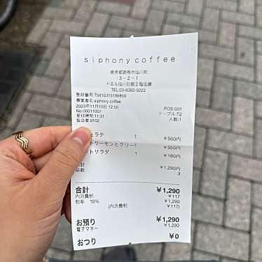 siphony coffeeのundefinedに実際訪問訪問したユーザーunknownさんが新しく投稿した新着口コミの写真