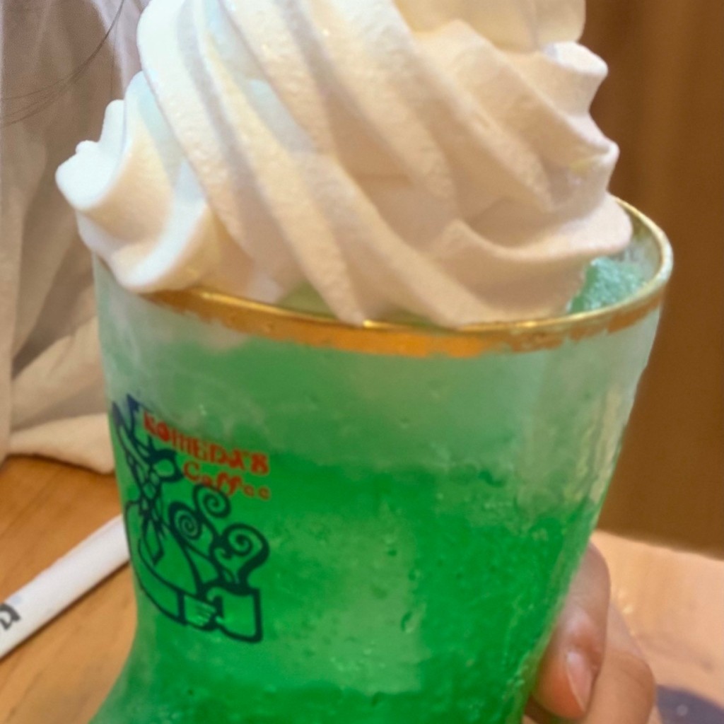 ユーザーが投稿したクリームソーダの写真 - 実際訪問したユーザーが直接撮影して投稿した富家町喫茶店コメダ珈琲店 イオン東神奈川店の写真