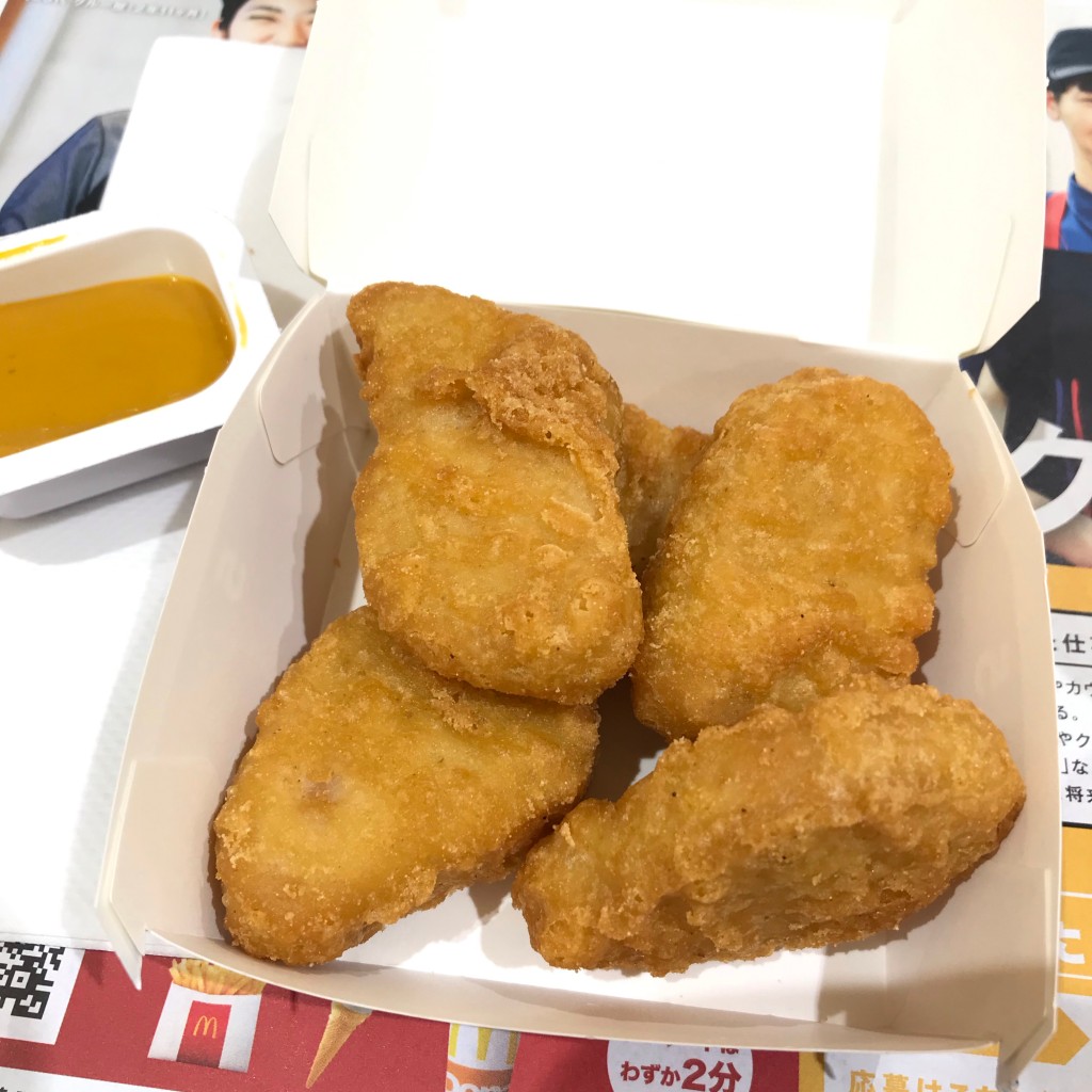 ユーザーが投稿したチキンマックナゲットの写真 - 実際訪問したユーザーが直接撮影して投稿した光の森ファーストフードマクドナルド 光の森 ゆめタウン店の写真