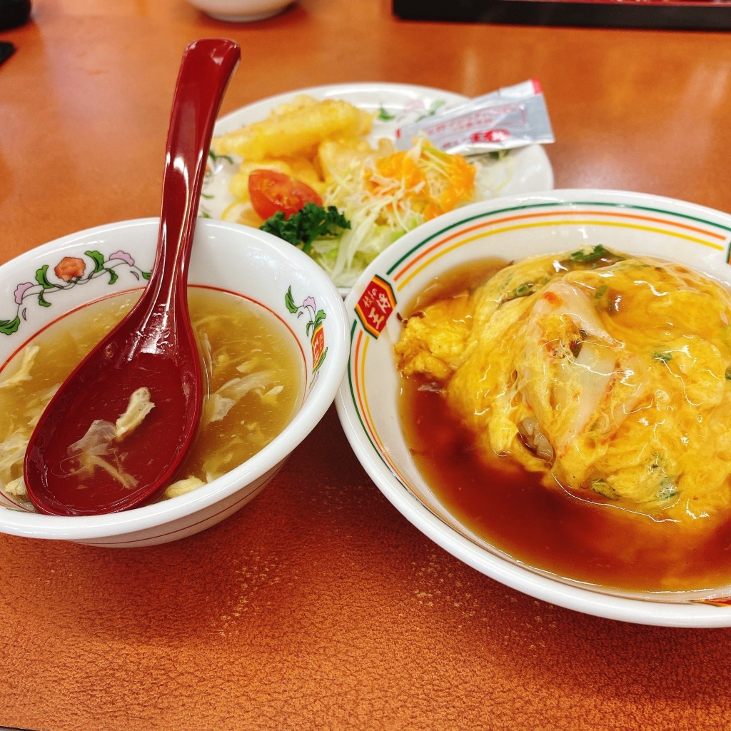 ユーザーが投稿した天津飯セットの写真 - 実際訪問したユーザーが直接撮影して投稿した本町餃子餃子の王将 王寺店の写真