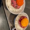 ユッケ丼食べ比べ - 実際訪問したユーザーが直接撮影して投稿した鍋屋町焼肉京都焼肉enenの写真のメニュー情報