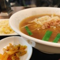 台湾ラーメン+半チャーハン - 実際訪問したユーザーが直接撮影して投稿した大久保中華料理香味園の写真のメニュー情報