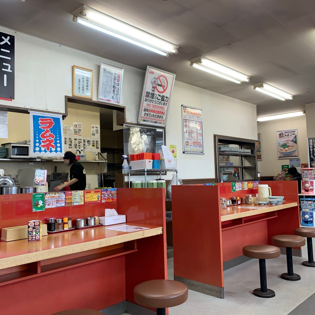 実際訪問したユーザーが直接撮影して投稿した新光ラーメン専門店ラーメン山岡家 朝里店の写真