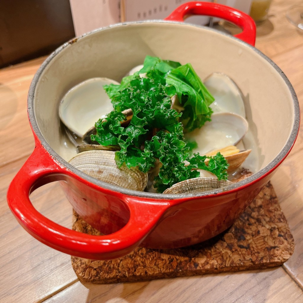 ユーザーが投稿したはまぐりアサリの白ワインの写真 - 実際訪問したユーザーが直接撮影して投稿した太子堂パスタパスタ食堂 TOKYO MEAT PASTAの写真
