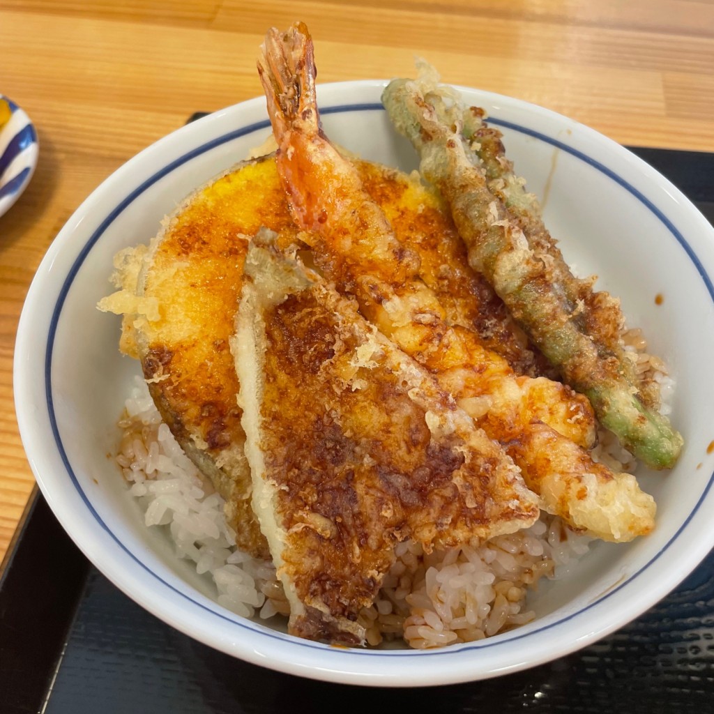 ユーザーが投稿した丼/並 天丼の写真 - 実際訪問したユーザーが直接撮影して投稿した普天間そば天ぷら 十割そば 新次郎 普天間店の写真