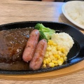 肉ニク牛粗挽ハンバーグ - 実際訪問したユーザーが直接撮影して投稿した問屋町西ハンバーグハンバーグ るぅの写真のメニュー情報