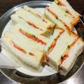 ミックスサンドイッチと野菜サンドイッチ - 実際訪問したユーザーが直接撮影して投稿した和泉町カフェ葦の写真のメニュー情報