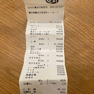 肉と魚とめん料理 なにがしはなれ 豊田市駅前店のundefinedに実際訪問訪問したユーザーunknownさんが新しく投稿した新着口コミの写真