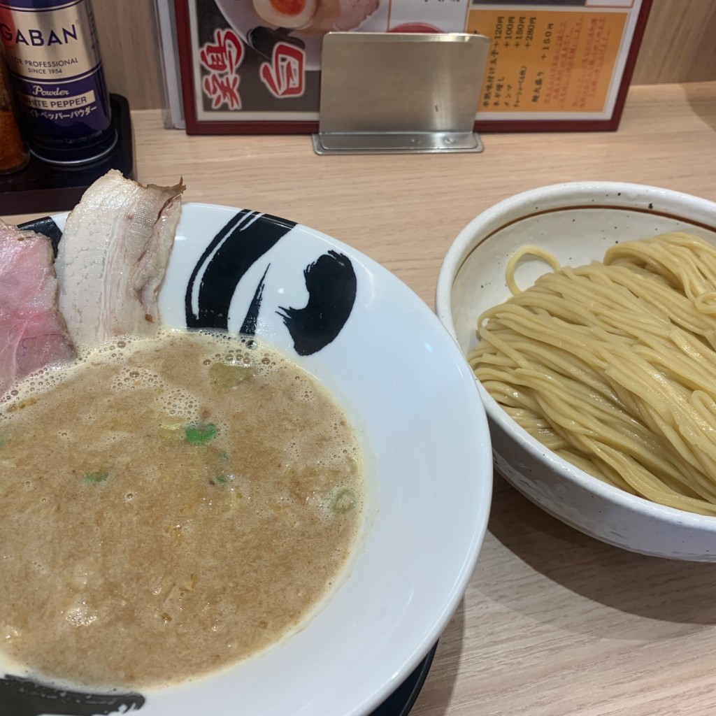 ユーザーが投稿した鶏白湯つけ麺の写真 - 実際訪問したユーザーが直接撮影して投稿した別院町ラーメン / つけ麺茨木きんせいの写真