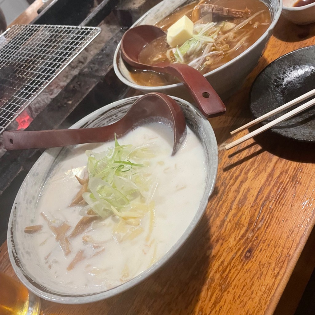 ユーザーが投稿した牛乳ラーメンの写真 - 実際訪問したユーザーが直接撮影して投稿した登別温泉町肉料理いせくらの写真