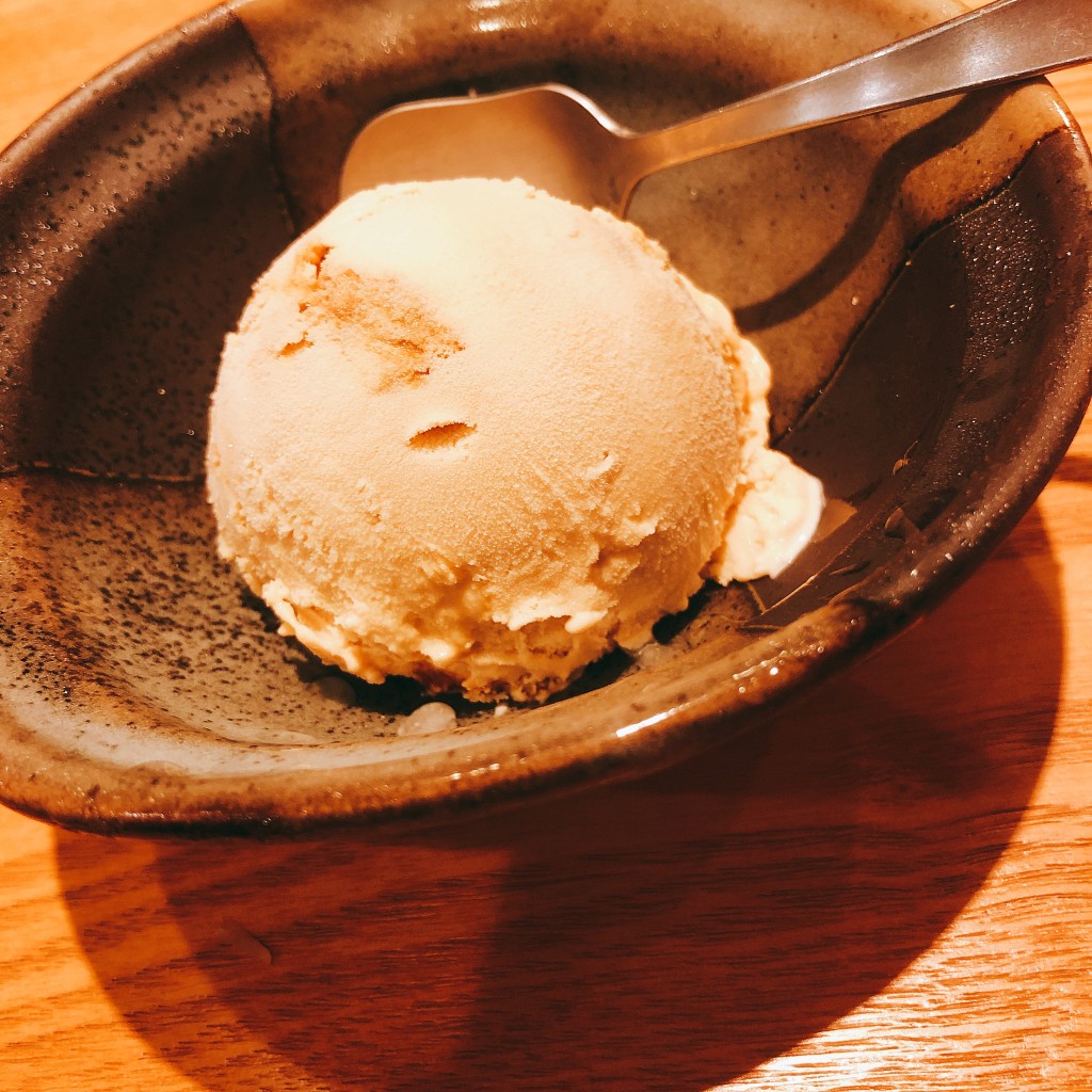 ユーザーが投稿した沖縄黒糖アイスの写真 - 実際訪問したユーザーが直接撮影して投稿した砂山町うどん杵屋 浜松メイワンエキマチ店の写真