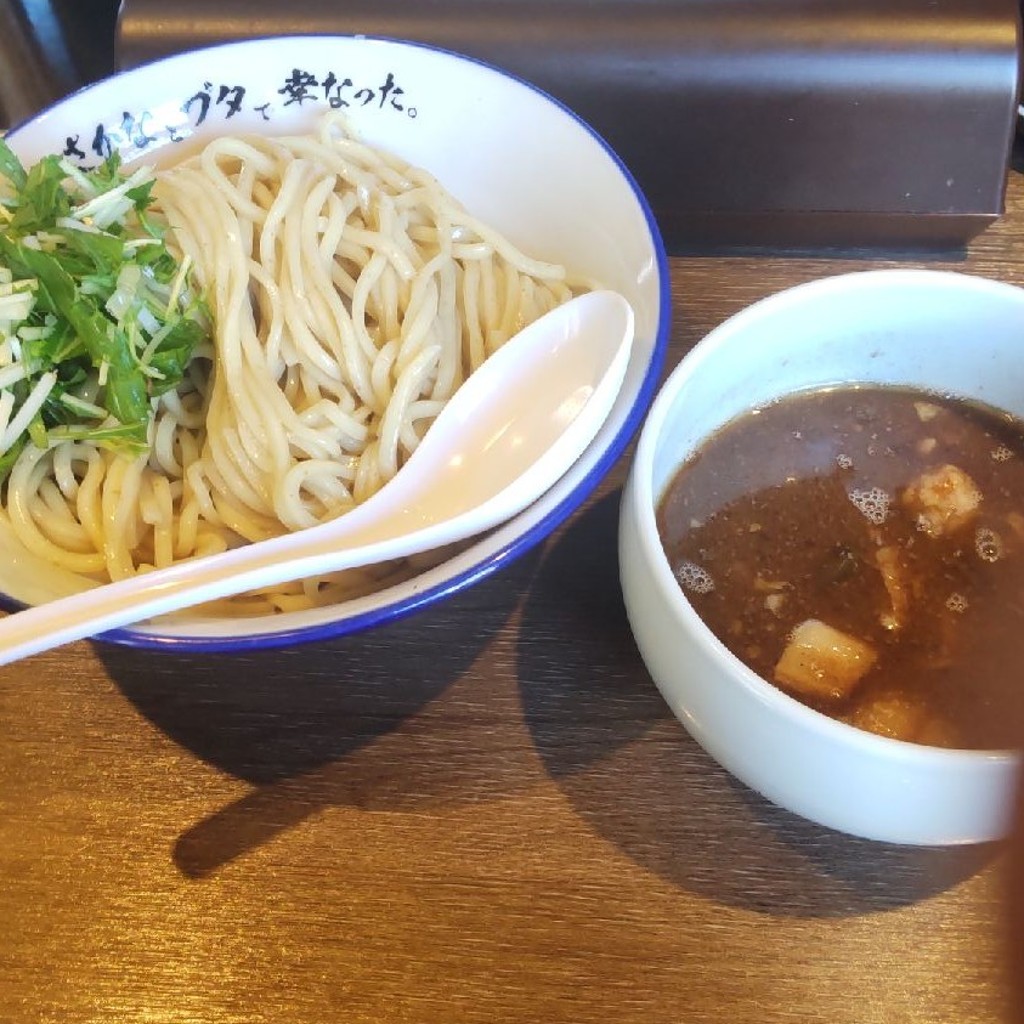 ユーザーが投稿したつけ麺の写真 - 実際訪問したユーザーが直接撮影して投稿した上新城ラーメン専門店さかなとブタで幸なった。の写真