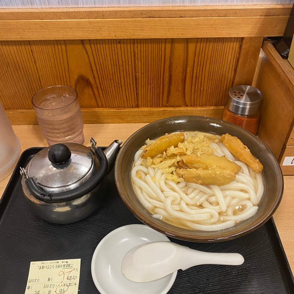 阿部さんさんが投稿した博多駅中央街うどんのお店釜揚げ 牧のうどん 博多バスターミナル店/カマアゲ マキノウドン ハカタバスターミナルテンの写真