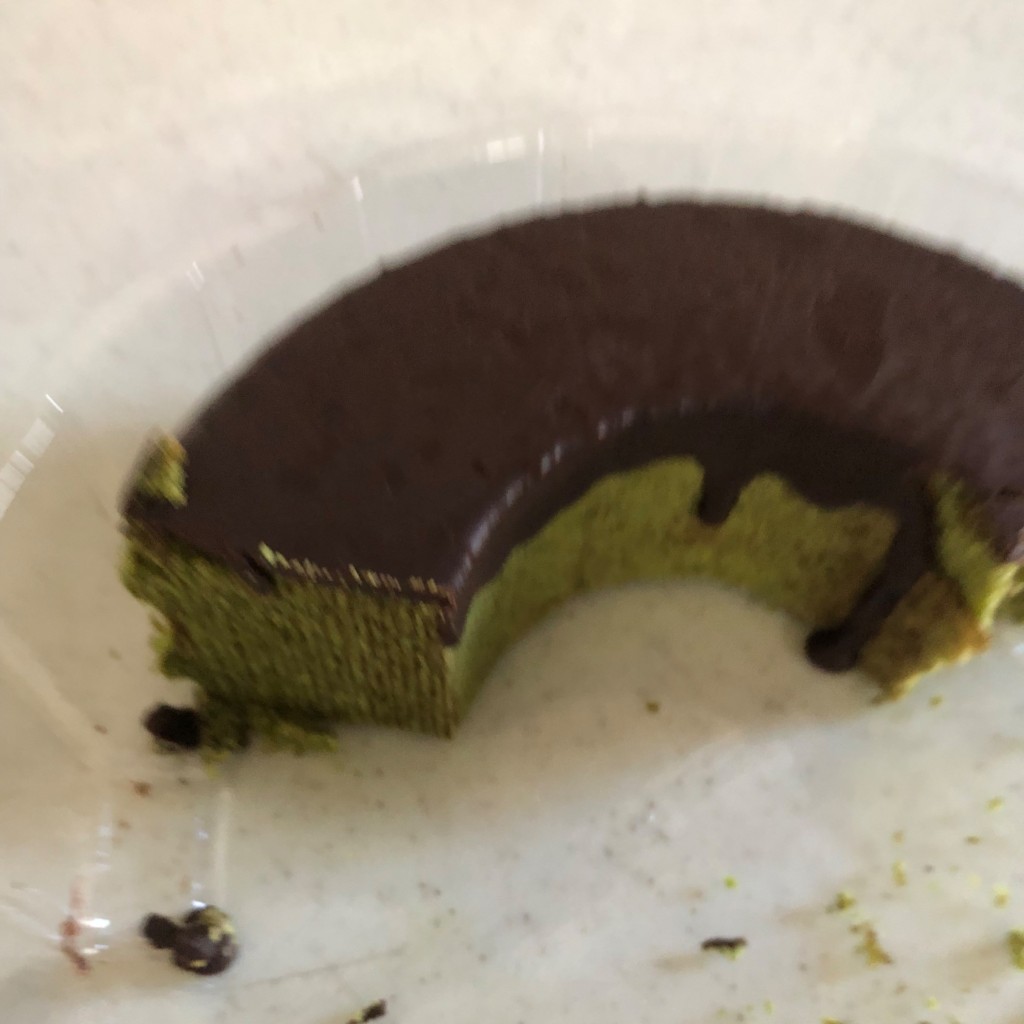 ユーザーが投稿した抹茶バウム(チョコ)の写真 - 実際訪問したユーザーが直接撮影して投稿した上町カフェ西条園 抹茶カフェ 西尾本店の写真