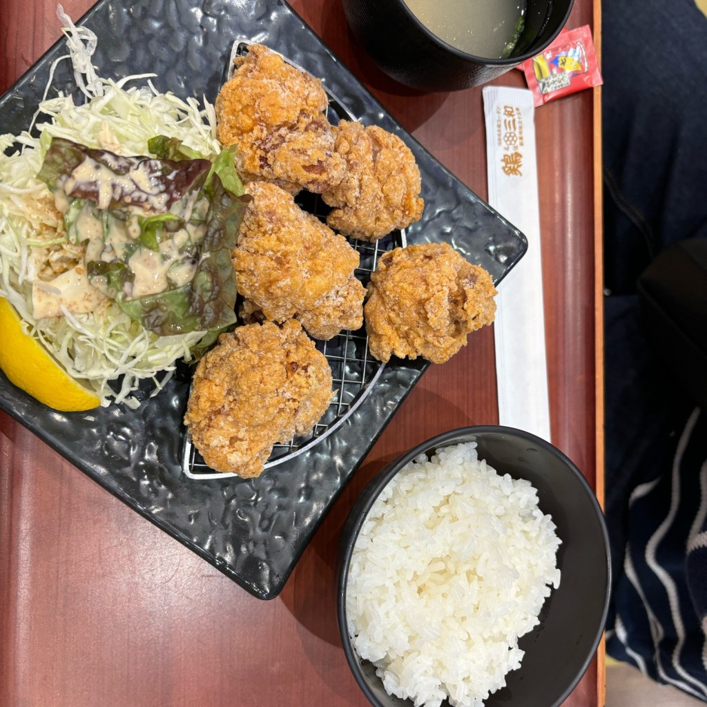ユーザーが投稿した鶏かつ丼 モモ5個 唐揚定食の写真 - 実際訪問したユーザーが直接撮影して投稿した四大地鶏料理鶏三和 ネオパーサ浜松店の写真