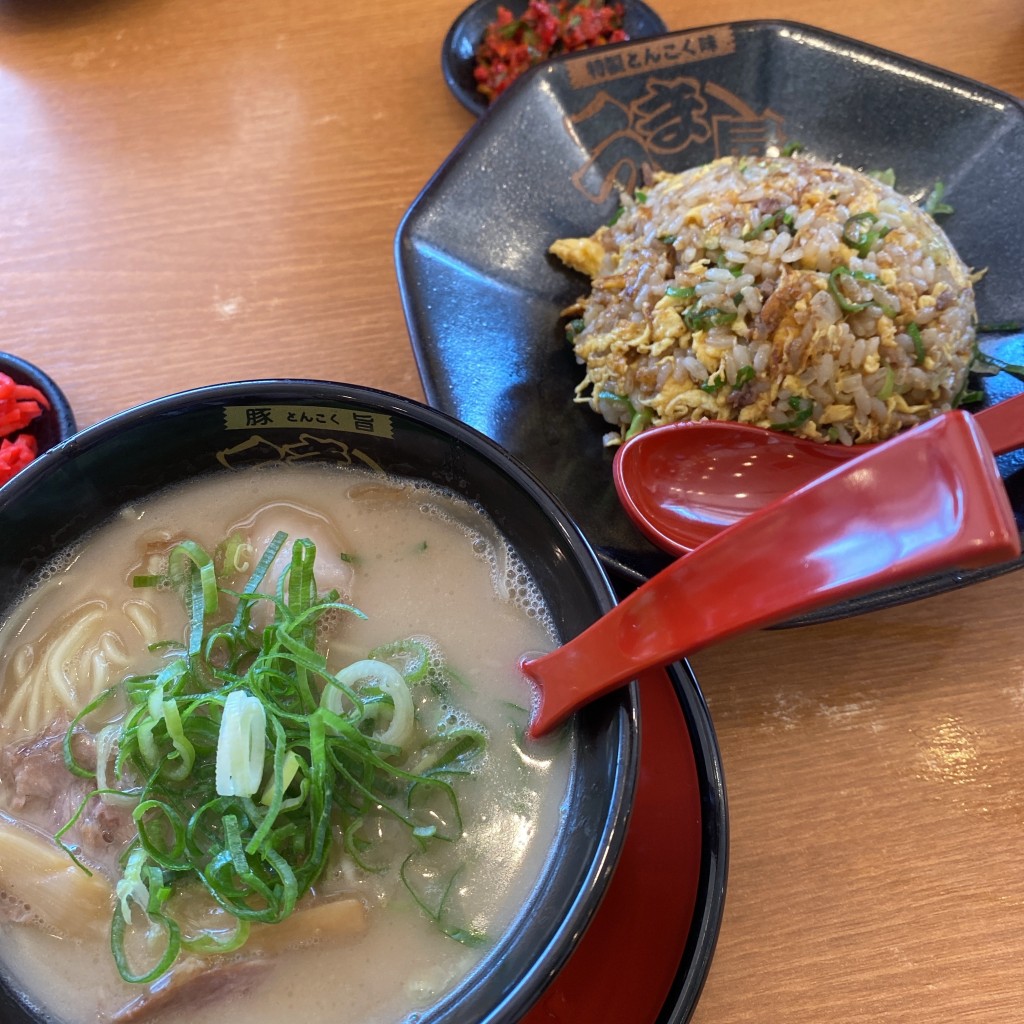 meamicさんが投稿した山野田ラーメン専門店のお店豚旨うま屋ラーメン 長久手店/トンコクウマヤラーメンナガクテテンの写真