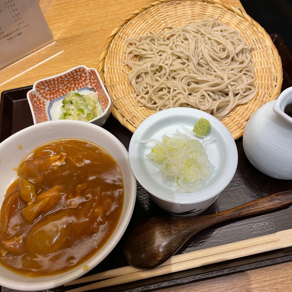 ユーザーが投稿したLunchカレー丼セットの写真 - 実際訪問したユーザーが直接撮影して投稿した日本橋室町そばソバキチ コレド室町店の写真