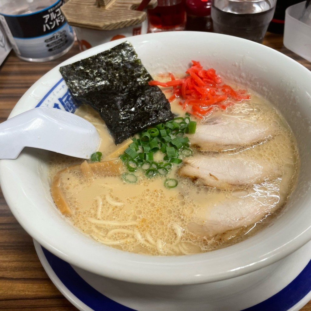 ユーザーが投稿したとんこつラーメンの写真 - 実際訪問したユーザーが直接撮影して投稿した東北ラーメン専門店風風ラーメン 志木南口店の写真