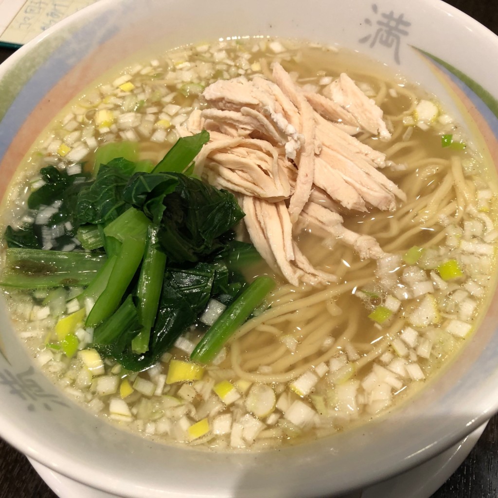 ユーザーが投稿した鶏絲湯麺の写真 - 実際訪問したユーザーが直接撮影して投稿した中央町担々麺満正苑 アミュプラザ鹿児島店の写真