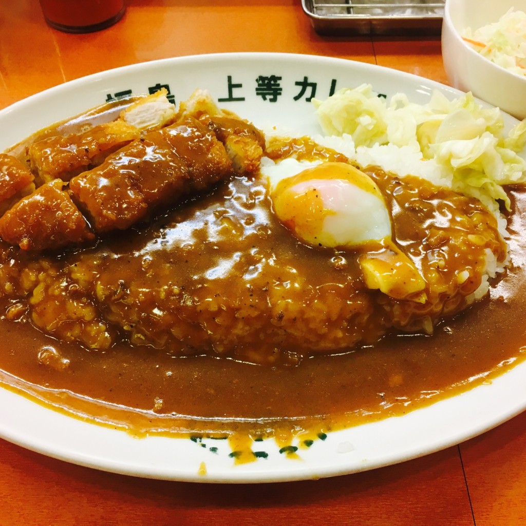 ユーザーが投稿したとんかつカレーの写真 - 実際訪問したユーザーが直接撮影して投稿した潮江カレー福島上等カレー あまがさきキューズモール店の写真